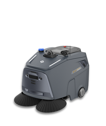 Balayeuse autonome industrielle Beetle SW en environnement logistique